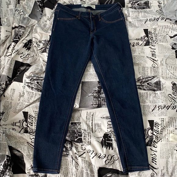 Abercrombie & Fitch Denim - Abercrombie & Fitch Dark Blue Jeggings